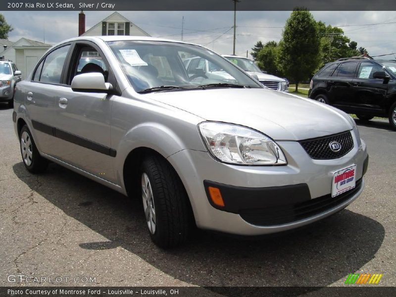 Silver / Gray 2007 Kia Rio LX Sedan
