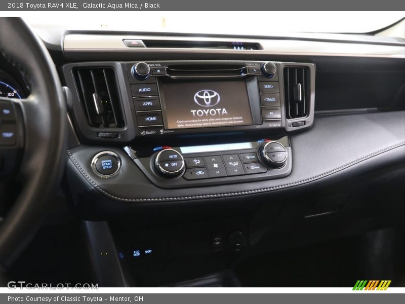 Galactic Aqua Mica / Black 2018 Toyota RAV4 XLE