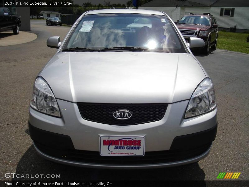 Silver / Gray 2007 Kia Rio LX Sedan
