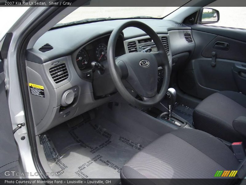 Silver / Gray 2007 Kia Rio LX Sedan