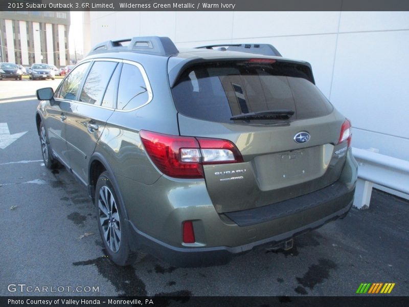 Wilderness Green Metallic / Warm Ivory 2015 Subaru Outback 3.6R Limited