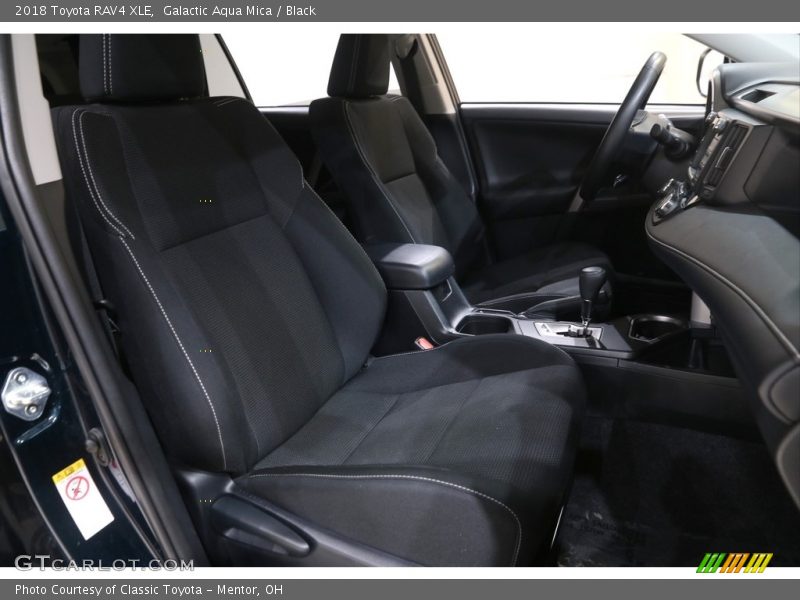 Galactic Aqua Mica / Black 2018 Toyota RAV4 XLE