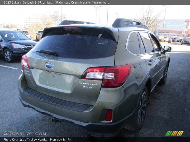 Wilderness Green Metallic / Warm Ivory 2015 Subaru Outback 3.6R Limited