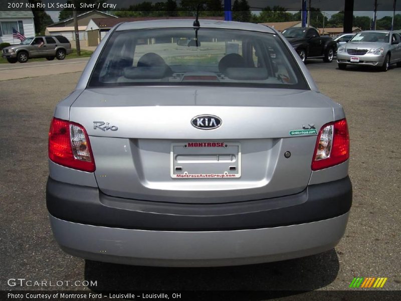 Silver / Gray 2007 Kia Rio LX Sedan