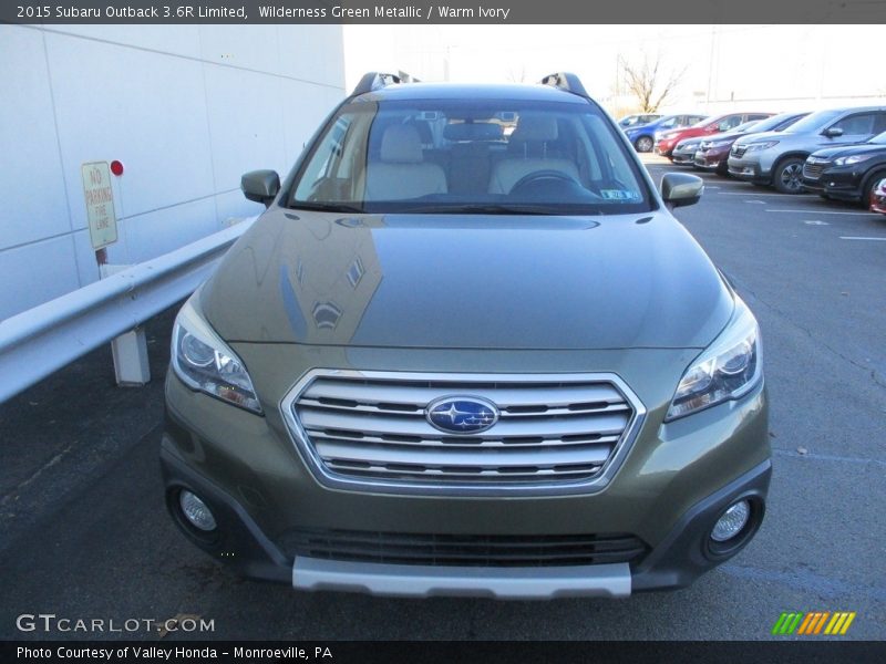 Wilderness Green Metallic / Warm Ivory 2015 Subaru Outback 3.6R Limited
