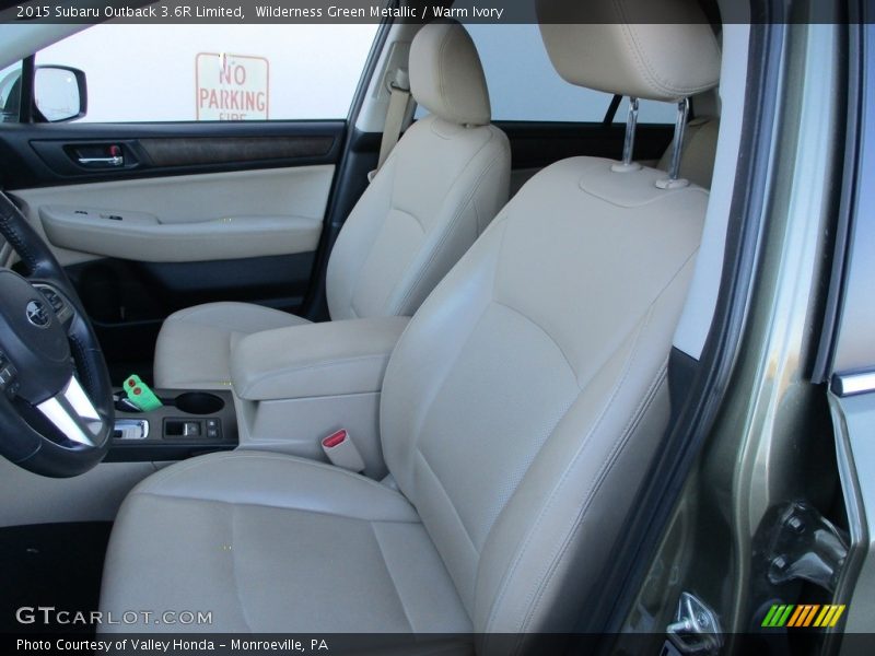 Front Seat of 2015 Outback 3.6R Limited
