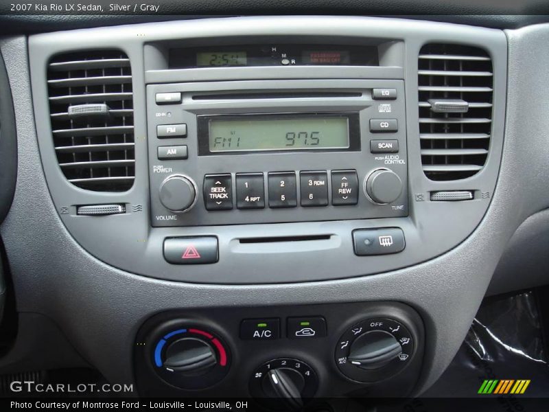 Silver / Gray 2007 Kia Rio LX Sedan