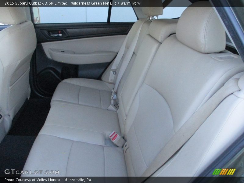Rear Seat of 2015 Outback 3.6R Limited