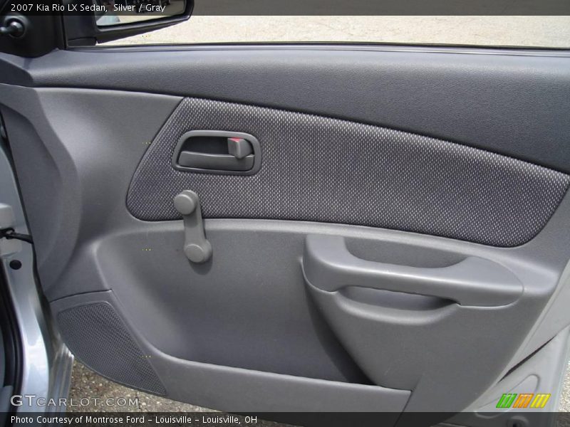 Silver / Gray 2007 Kia Rio LX Sedan