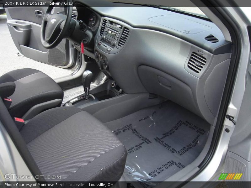 Silver / Gray 2007 Kia Rio LX Sedan