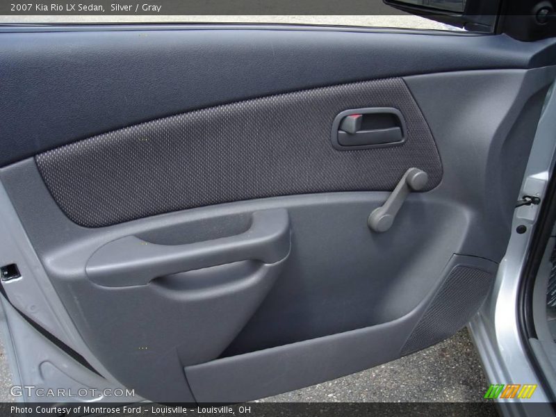 Silver / Gray 2007 Kia Rio LX Sedan