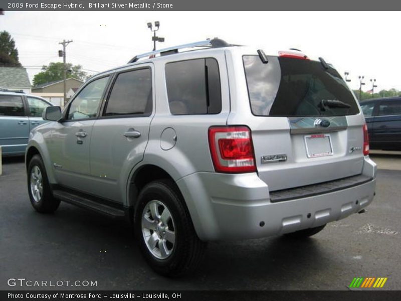 Brilliant Silver Metallic / Stone 2009 Ford Escape Hybrid