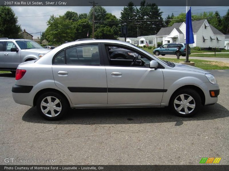 Silver / Gray 2007 Kia Rio LX Sedan