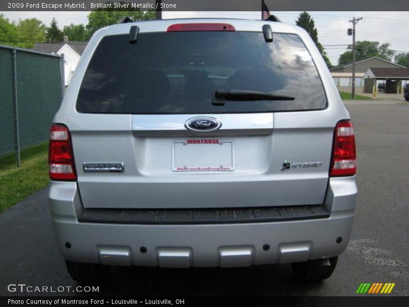 Brilliant Silver Metallic / Stone 2009 Ford Escape Hybrid