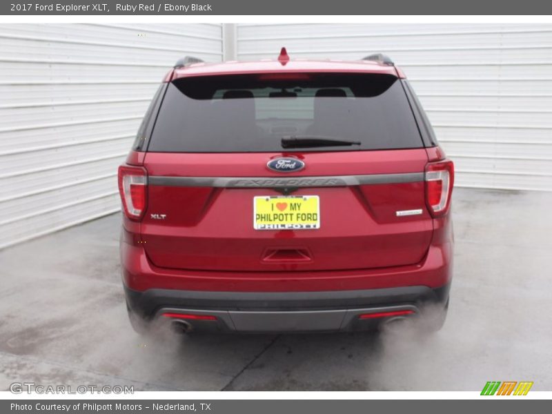 Ruby Red / Ebony Black 2017 Ford Explorer XLT