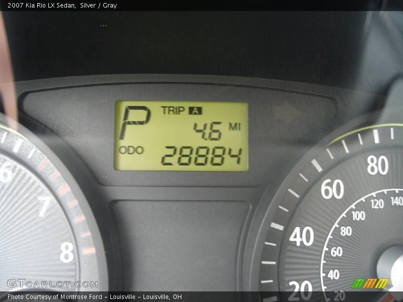 Silver / Gray 2007 Kia Rio LX Sedan