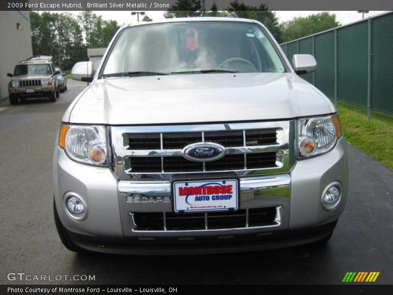 Brilliant Silver Metallic / Stone 2009 Ford Escape Hybrid