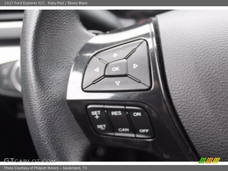 Ruby Red / Ebony Black 2017 Ford Explorer XLT