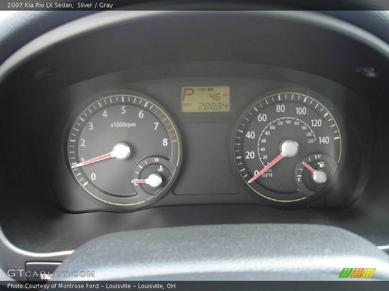 Silver / Gray 2007 Kia Rio LX Sedan