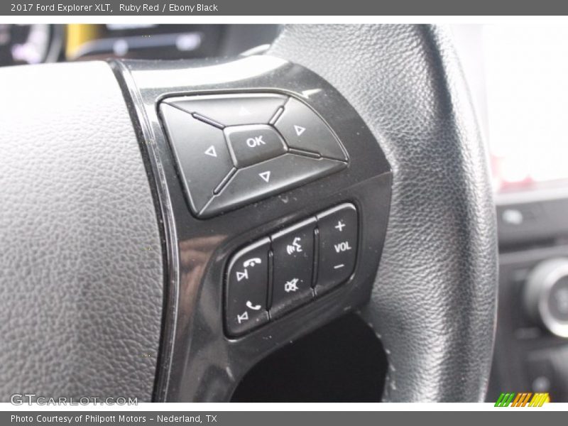 Ruby Red / Ebony Black 2017 Ford Explorer XLT