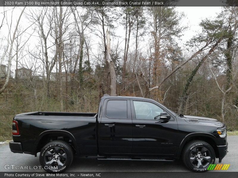  2020 1500 Big Horn Night Edition Quad Cab 4x4 Diamond Black Crystal Pearl