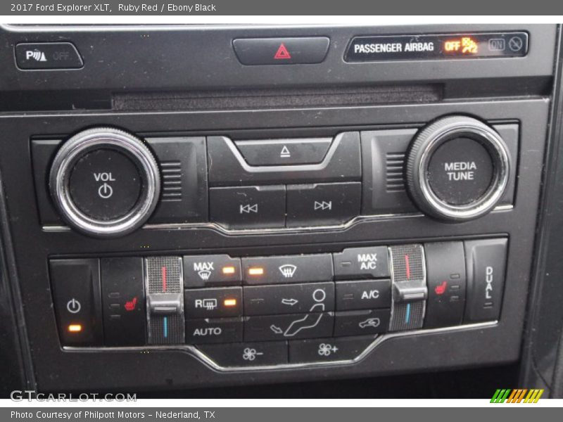 Ruby Red / Ebony Black 2017 Ford Explorer XLT