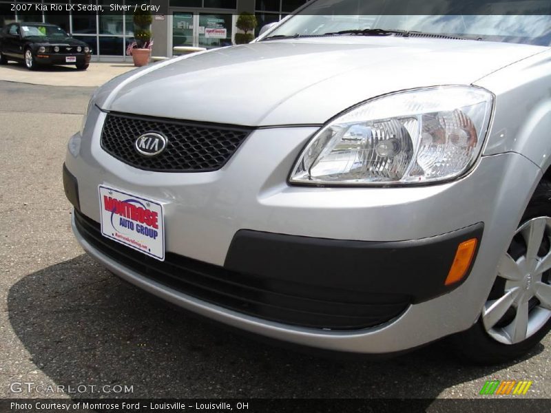 Silver / Gray 2007 Kia Rio LX Sedan