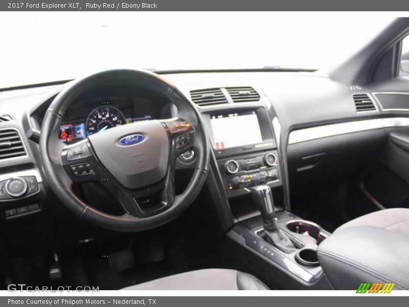 Ruby Red / Ebony Black 2017 Ford Explorer XLT