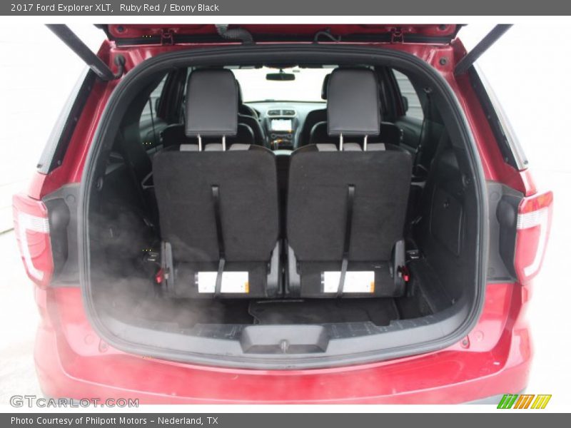 Ruby Red / Ebony Black 2017 Ford Explorer XLT