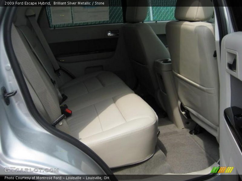 Brilliant Silver Metallic / Stone 2009 Ford Escape Hybrid