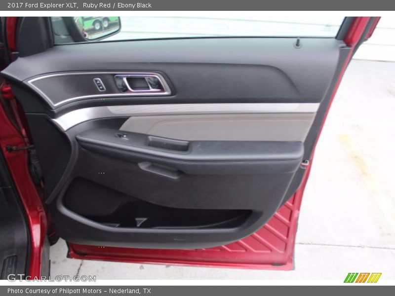 Ruby Red / Ebony Black 2017 Ford Explorer XLT