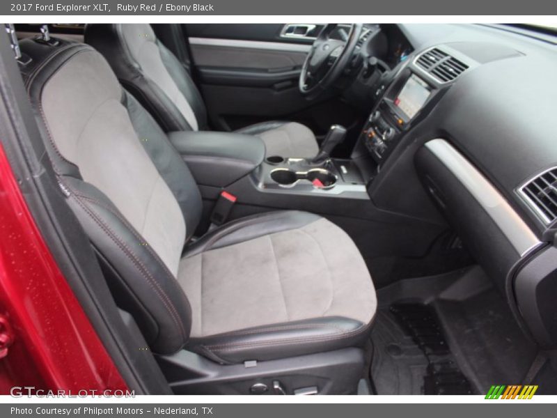Ruby Red / Ebony Black 2017 Ford Explorer XLT