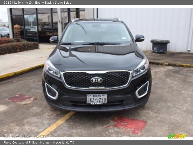 Ebony Black / Stone Beige 2016 Kia Sorento LX