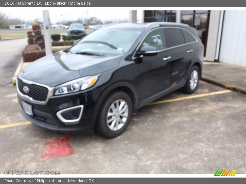 Ebony Black / Stone Beige 2016 Kia Sorento LX