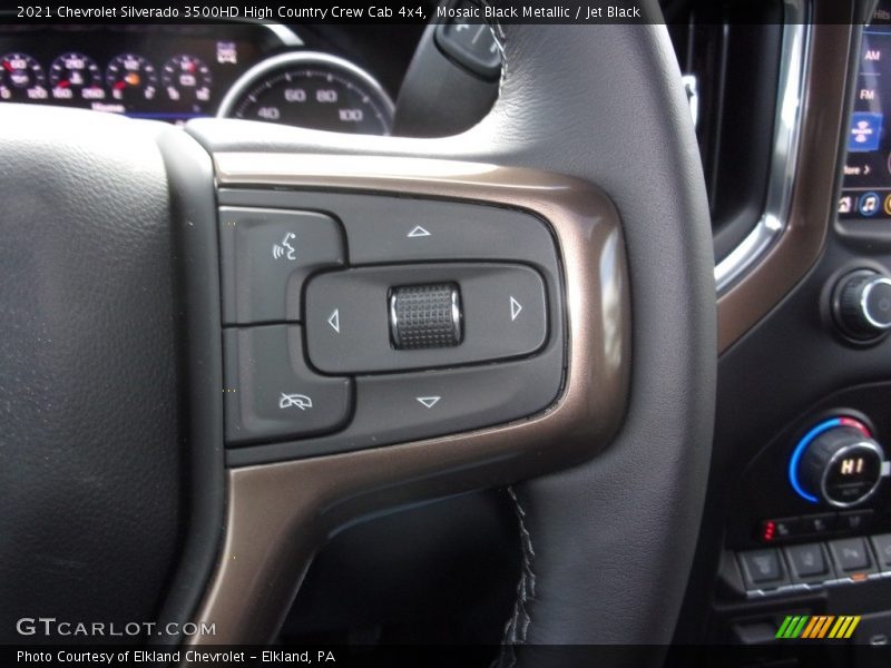 Mosaic Black Metallic / Jet Black 2021 Chevrolet Silverado 3500HD High Country Crew Cab 4x4