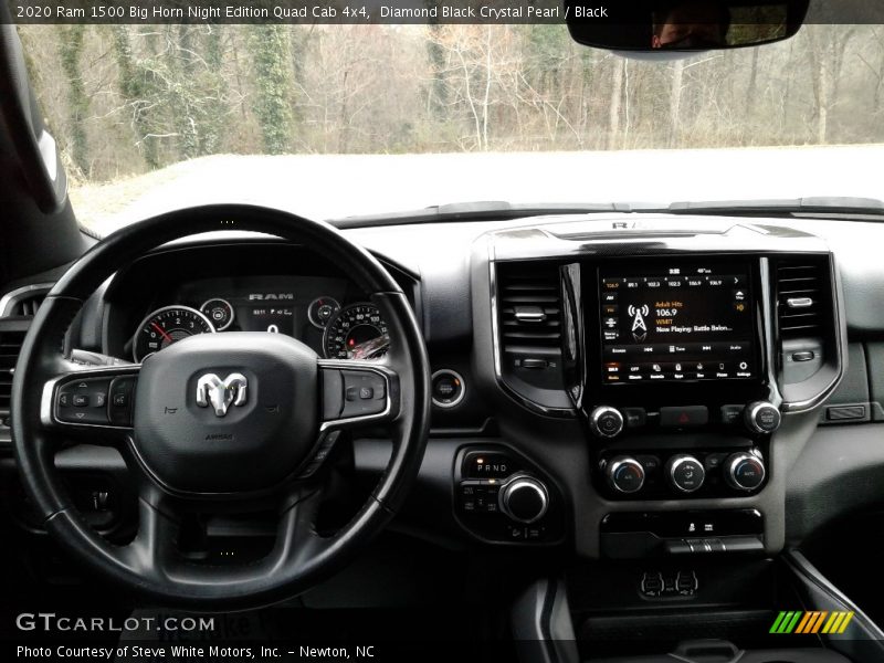 Diamond Black Crystal Pearl / Black 2020 Ram 1500 Big Horn Night Edition Quad Cab 4x4