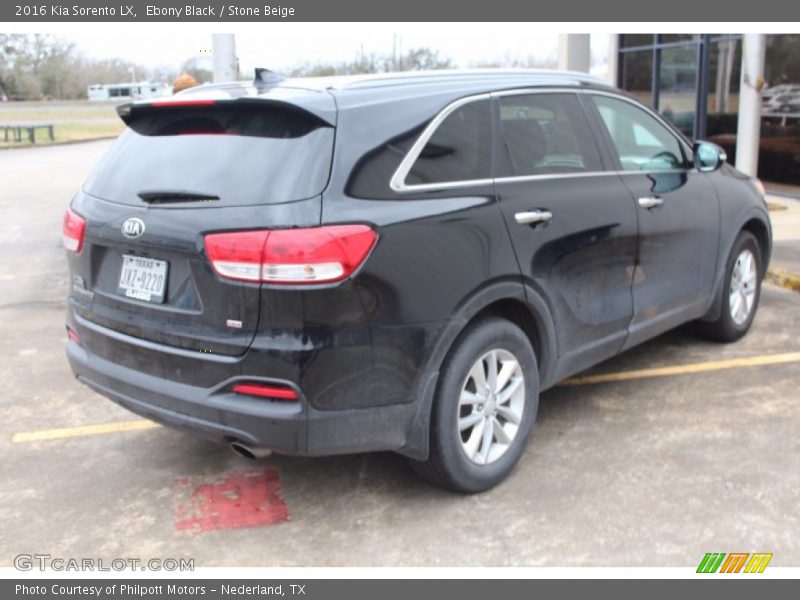Ebony Black / Stone Beige 2016 Kia Sorento LX