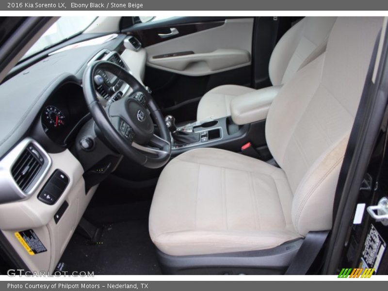 Ebony Black / Stone Beige 2016 Kia Sorento LX