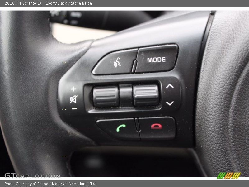 Ebony Black / Stone Beige 2016 Kia Sorento LX
