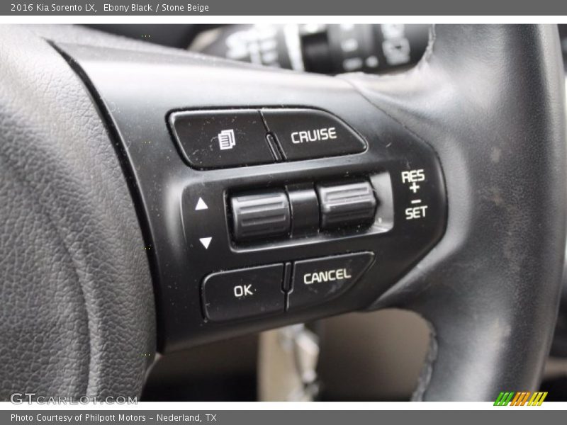 Ebony Black / Stone Beige 2016 Kia Sorento LX
