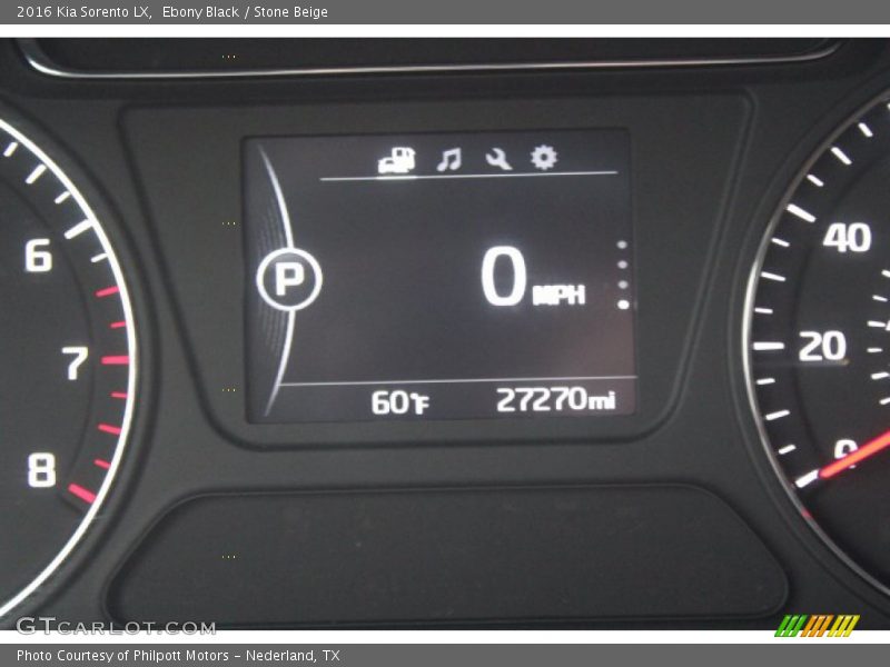 Ebony Black / Stone Beige 2016 Kia Sorento LX