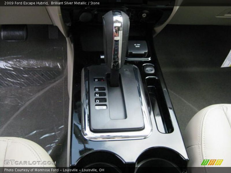 Brilliant Silver Metallic / Stone 2009 Ford Escape Hybrid