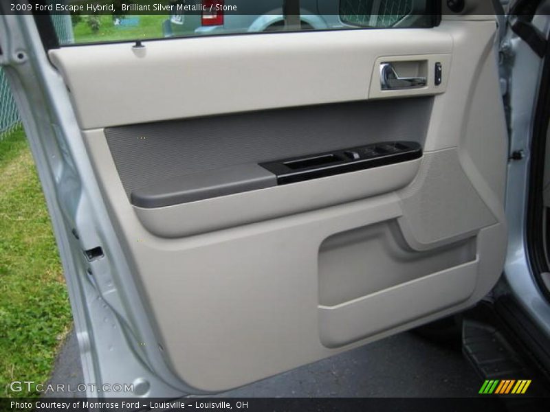 Brilliant Silver Metallic / Stone 2009 Ford Escape Hybrid