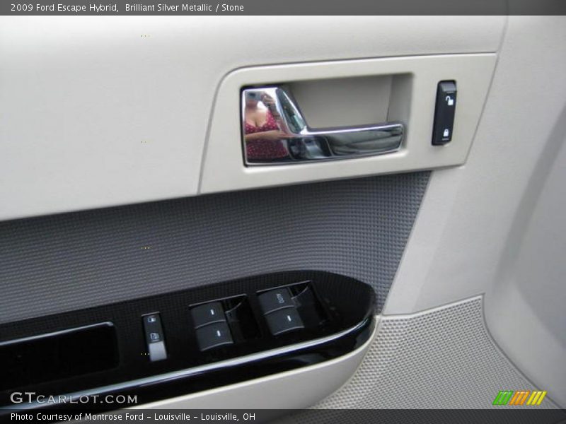 Brilliant Silver Metallic / Stone 2009 Ford Escape Hybrid