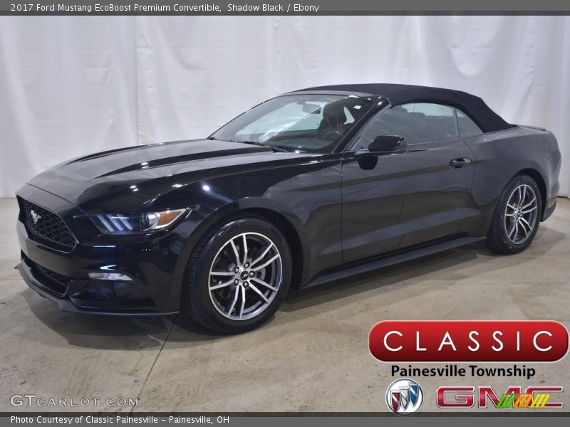 Shadow Black / Ebony 2017 Ford Mustang EcoBoost Premium Convertible