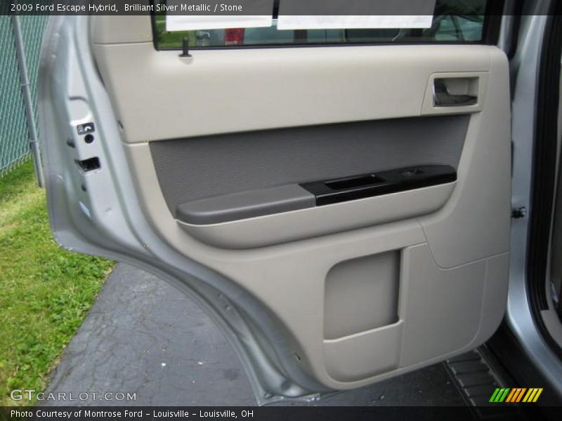 Brilliant Silver Metallic / Stone 2009 Ford Escape Hybrid