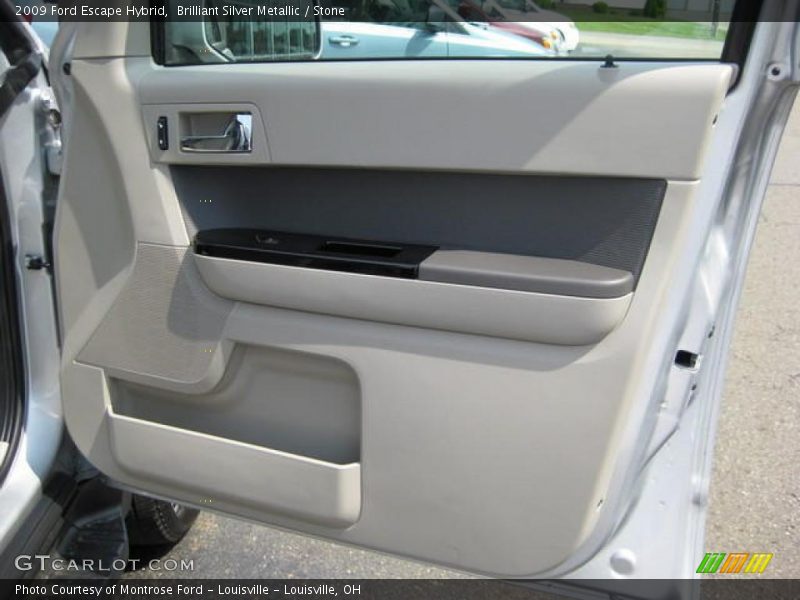 Brilliant Silver Metallic / Stone 2009 Ford Escape Hybrid