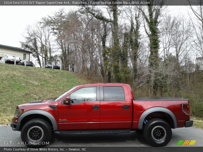 Ruby Red / Raptor Special Edition Black/Brick Accent 2014 Ford F150 SVT Raptor SuperCrew 4x4