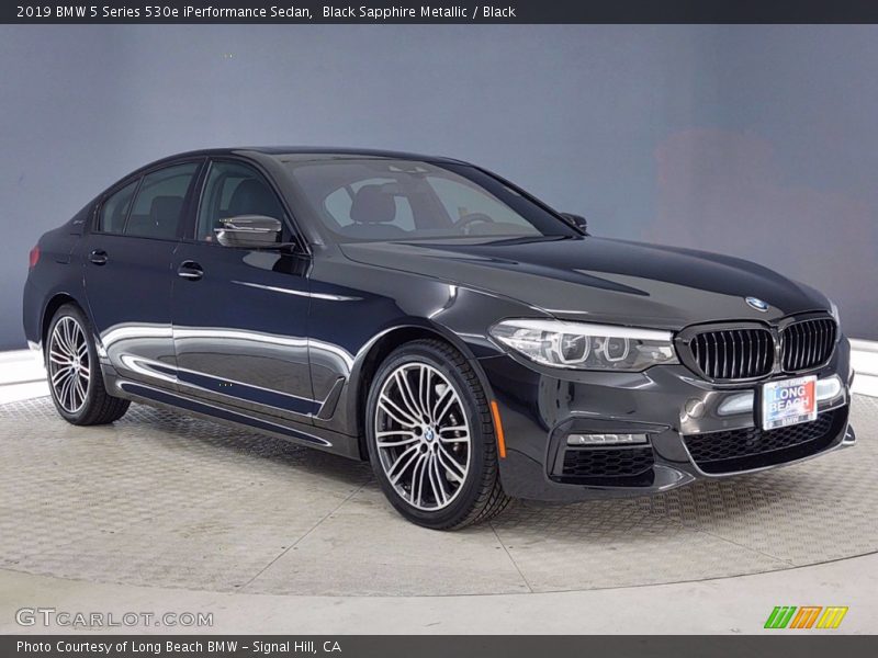 Black Sapphire Metallic / Black 2019 BMW 5 Series 530e iPerformance Sedan