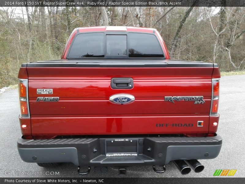 Ruby Red / Raptor Special Edition Black/Brick Accent 2014 Ford F150 SVT Raptor SuperCrew 4x4